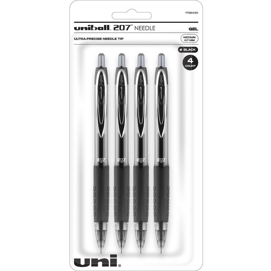 Office Depot Brand Felt Tip Pens Fine Point 0.5 mm Black Barrel Black Ink  Pack Of 4 - Office Depot