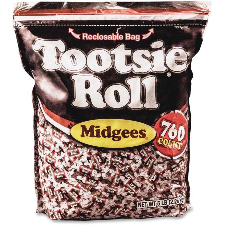 Tootsie Roll Midgees Candy: 5lb Bag, image size:900x900