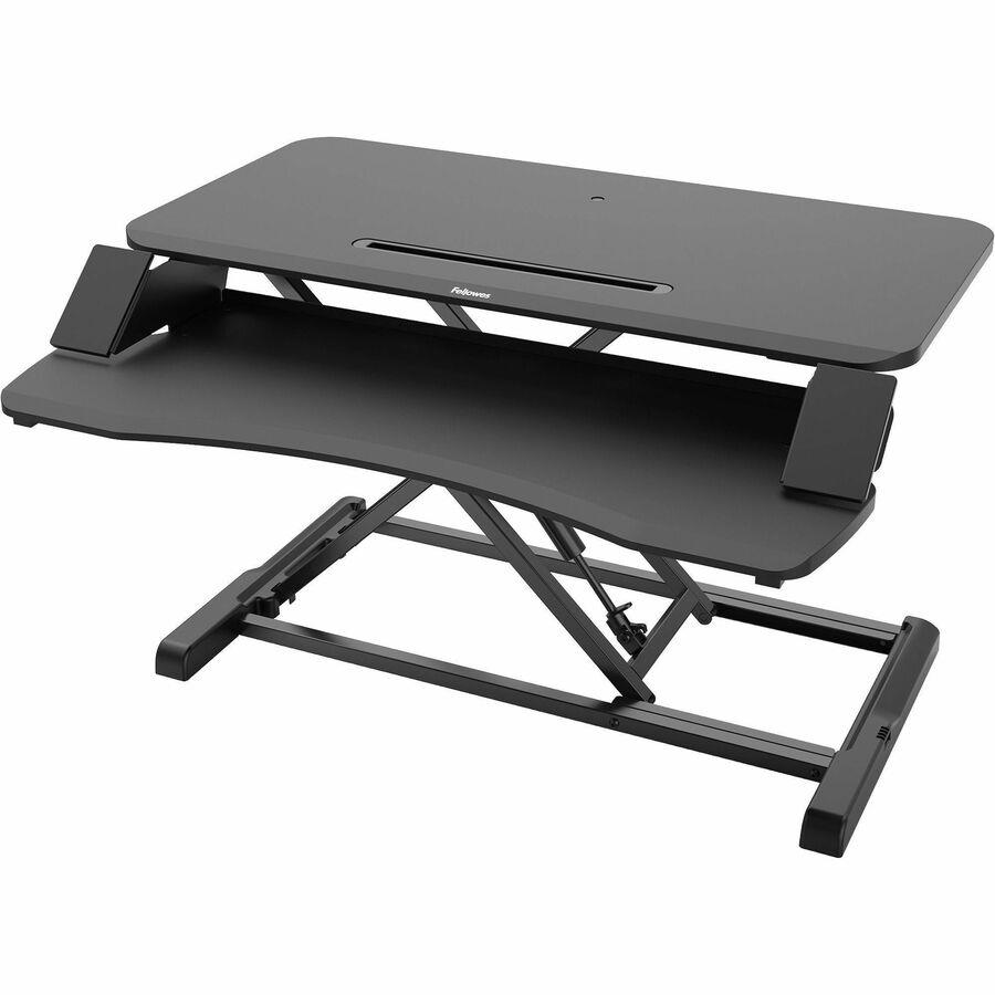 XL Black and Grey Deluxe Laptop Lapdesk with Multipurpose Surface