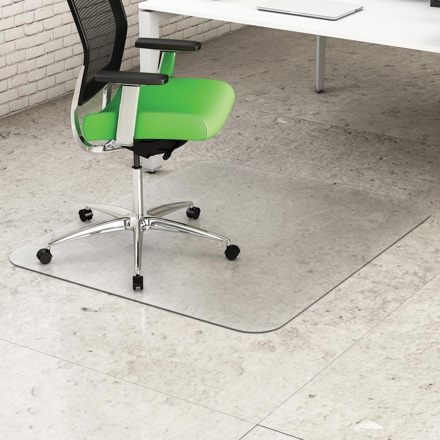 Deflecto Ergonomic Sit Stand Chair Mat For All Pile and Hard Floors 36 W x  48 D Black - Office Depot