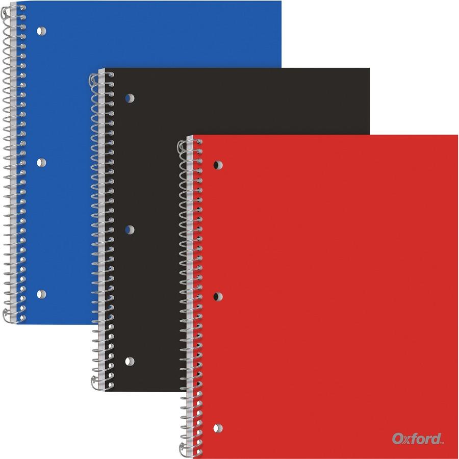 TOPS 5-Subject Wire-Bound Notebook - 5 Subject(s) - 200 Sheets - Wire Bound - Wide Ruled - 3 Hole(s) - 0.60 TOPS 5-Subject Wire-Bound Notebook - 5 Subject(s) - 200 Sheets - Wire Bound - Wide Ruled - 3 Hole(s) - 0.60