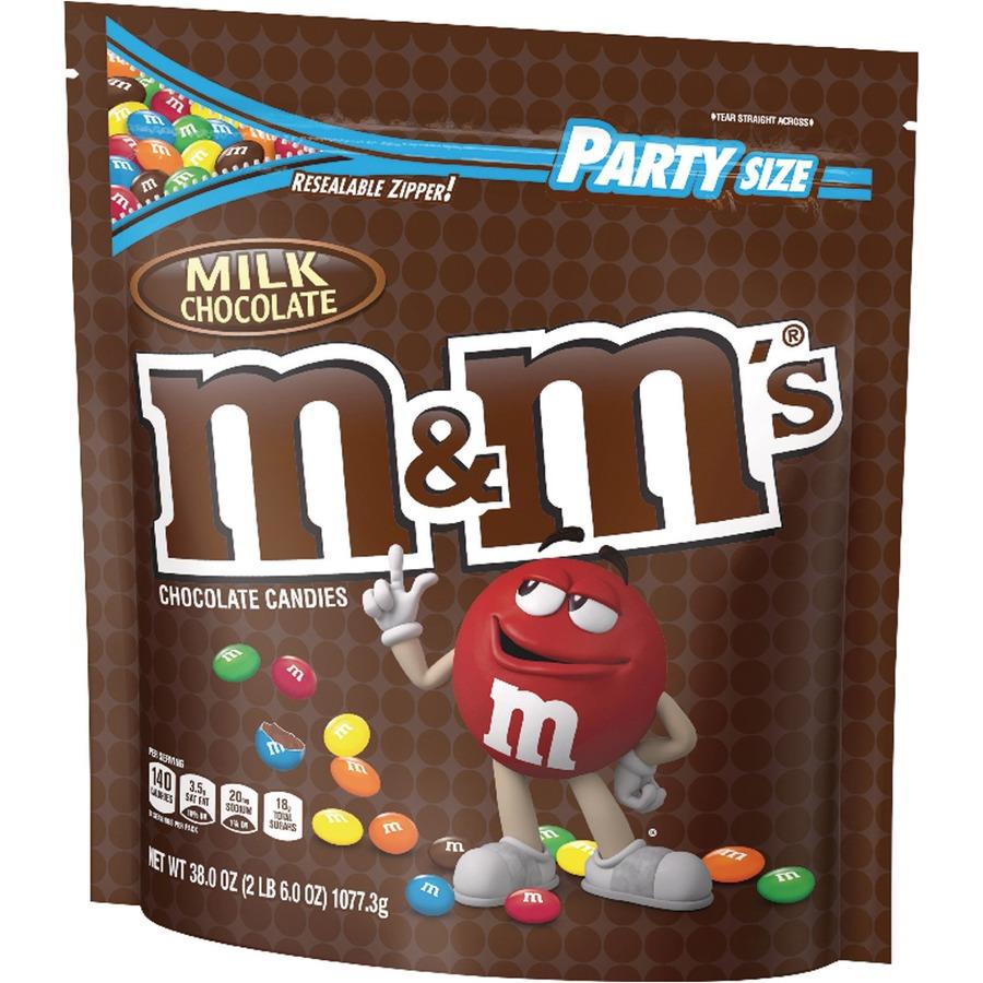 M&M's Minis Milk Chocolate Candy, Bulk Candy, 3 lbs Bag