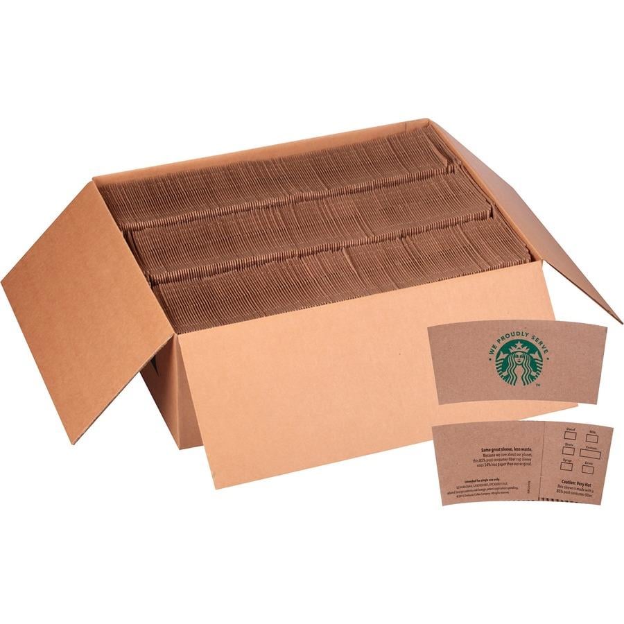 Starbucks Cup Sleeve - 1380 / Carton - Brown, Kraft