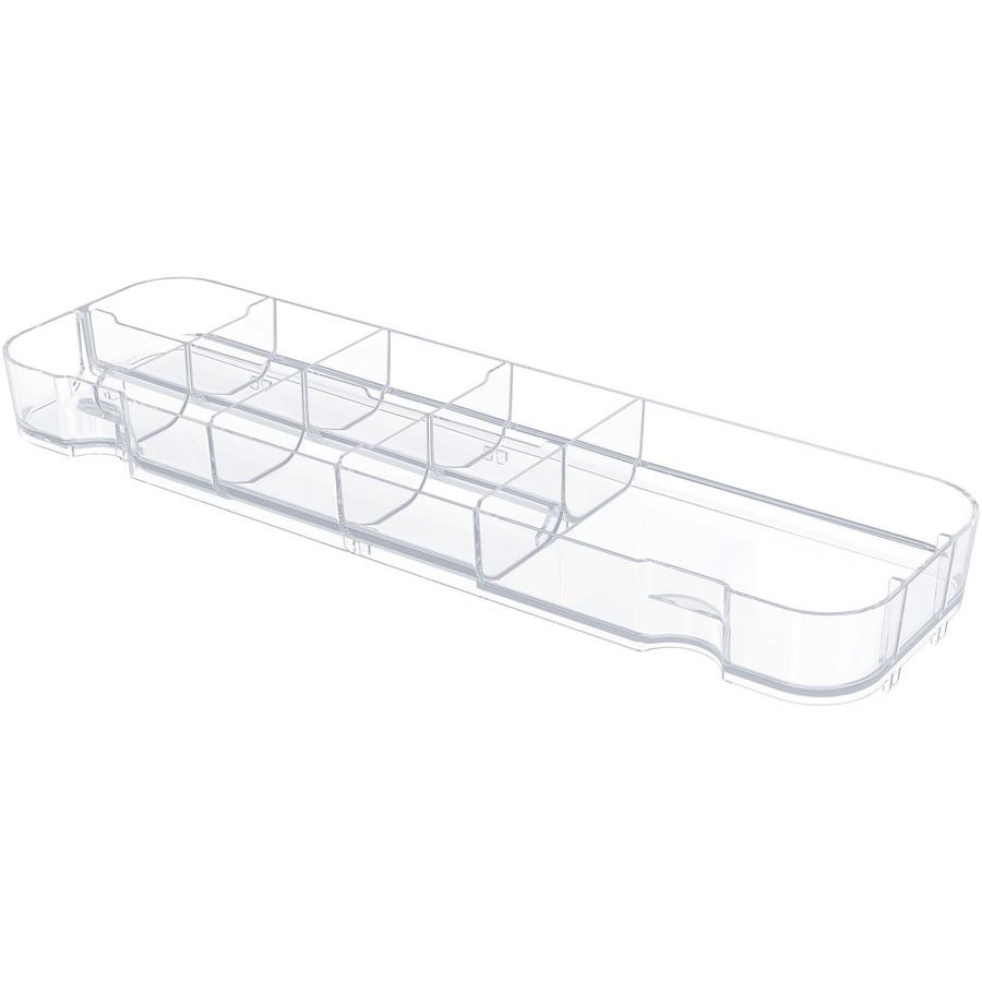 Deflecto Stackable Caddy Organizer Containers Medium Clear