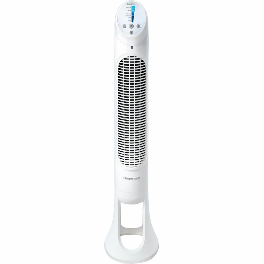 Honeywell QuietSet 5 Tower Fan - 5 Speed - Oscillating, Remote, Timer-off  Function, Quiet, Sturdy, Electronic Control Panel, Touch Operation - 40  Height x 8.3 Width x 10.8 Depth - Plastic - White - Office Supply Hut