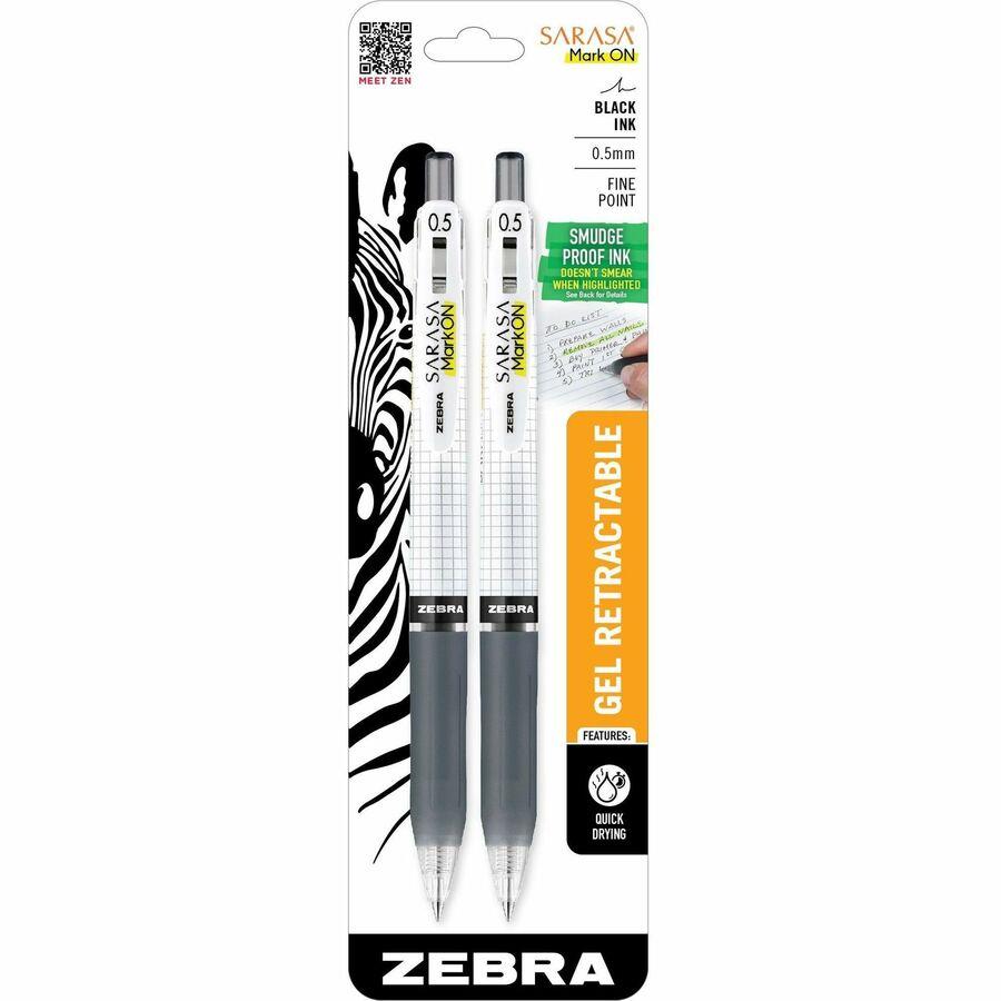 Zebra Sarasa Study Gel Pen - 0.5 mm - Black