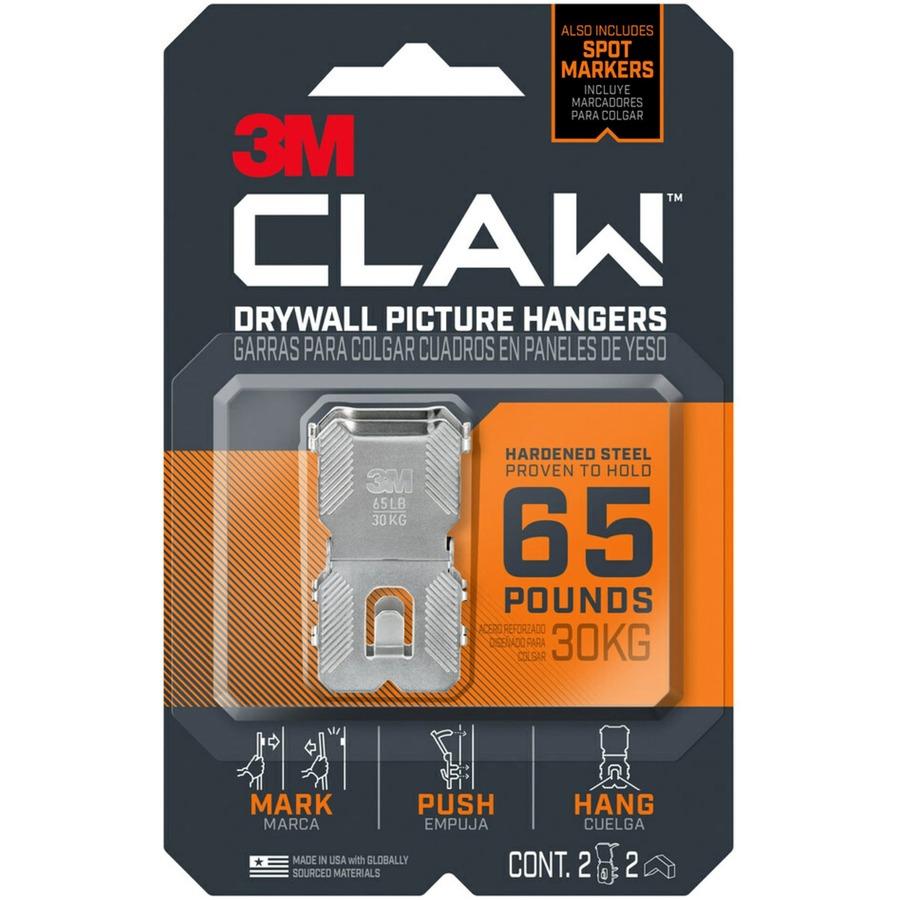 3M™ CLAW Drywall Picture Hanger 25-lb Capacity, Pack of 4 Hangers