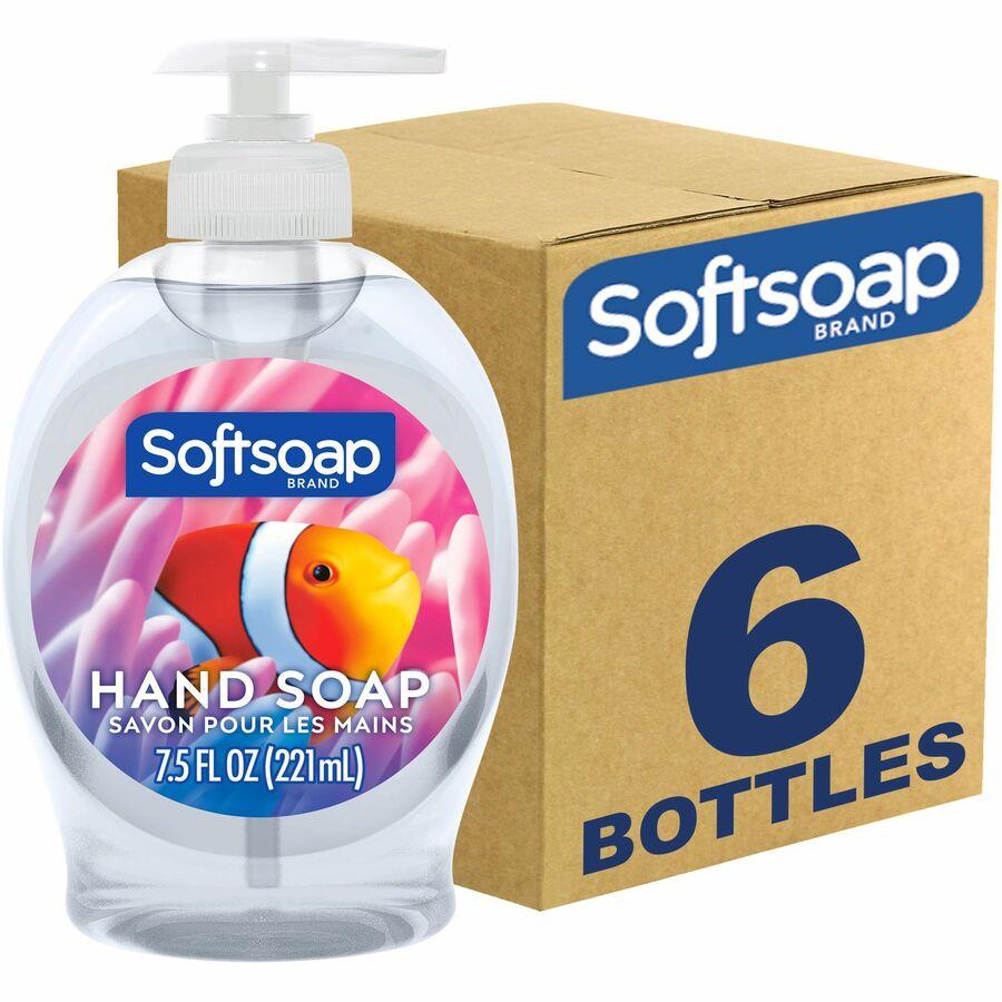 Softsoap Aquarium Hand Soap - Fresh Scent ScentFor - 7.5 fl oz (221.8 mL) -  Soil Remover, Bacteria Remover, Dirt Remover, Kill Germs - Hand, Skin -  Moisturizing - Antibacterial - Clear 