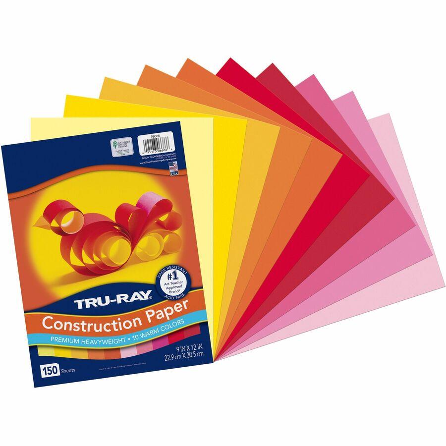 Colorations Heavyweight Construction Paper Pack - Holiday Red, 50 Sheets, 9 x 12