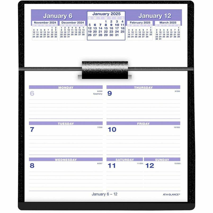 AtAGlance FlipAWeek Desk Calendar and Base Large AAGSW700X00, AAG