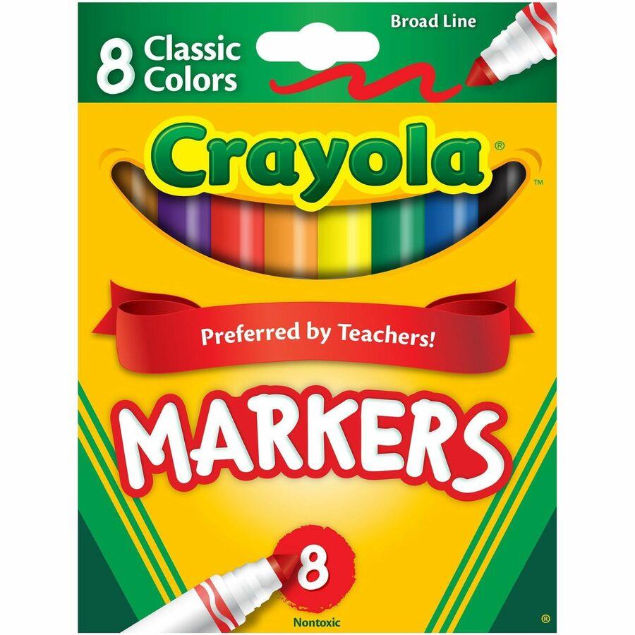 Crayola Fine Line Markers Classpack - 10 Colors, 200 Count