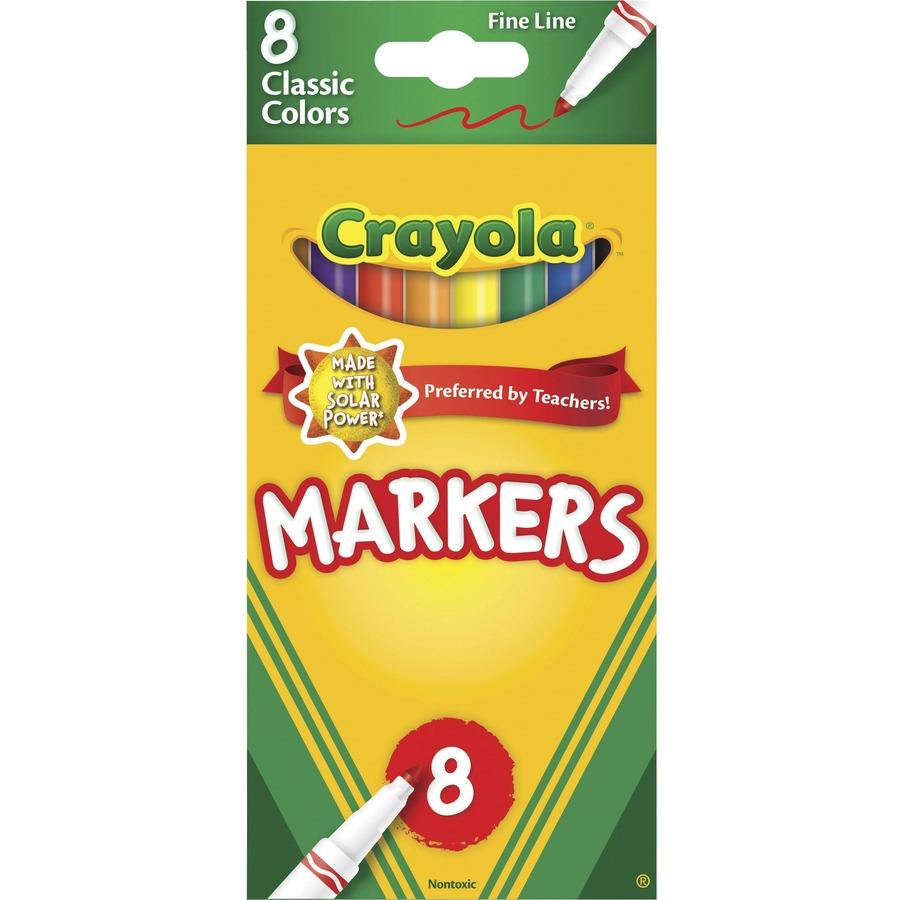 Crayola Broad Line Markers Assorted Classic Colors Box Of 10 - Office Depot