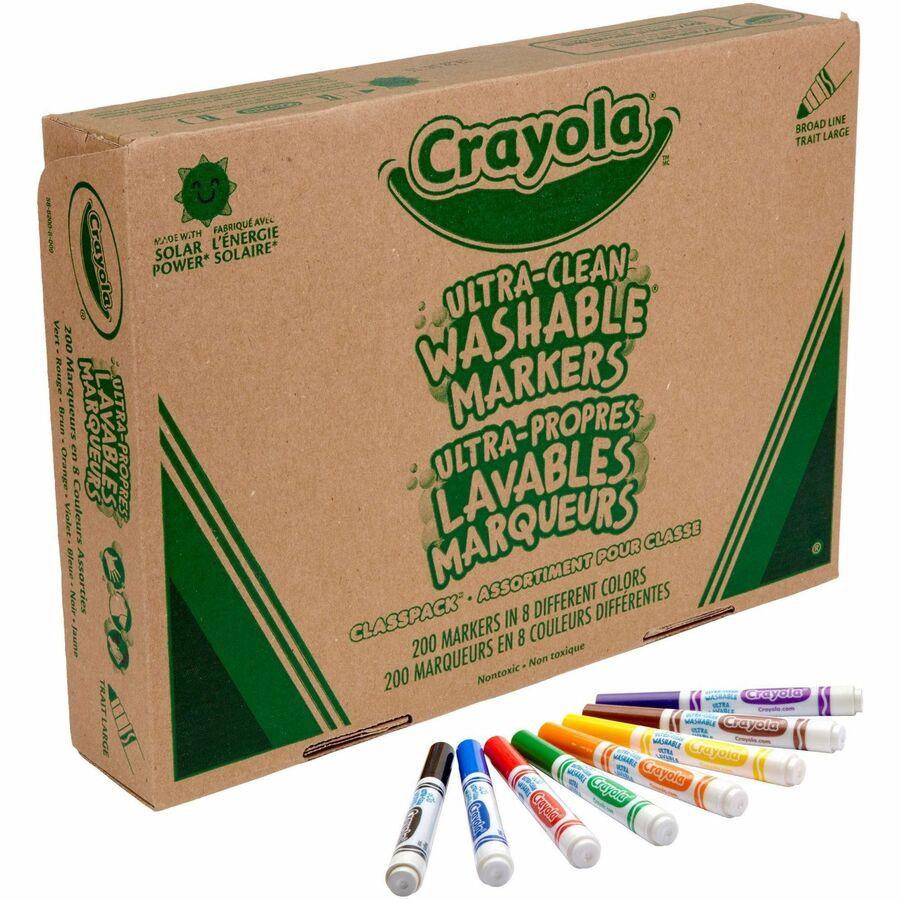 Crayola Broad Line Markers - Classpack, Assorted Colors, Set of 256