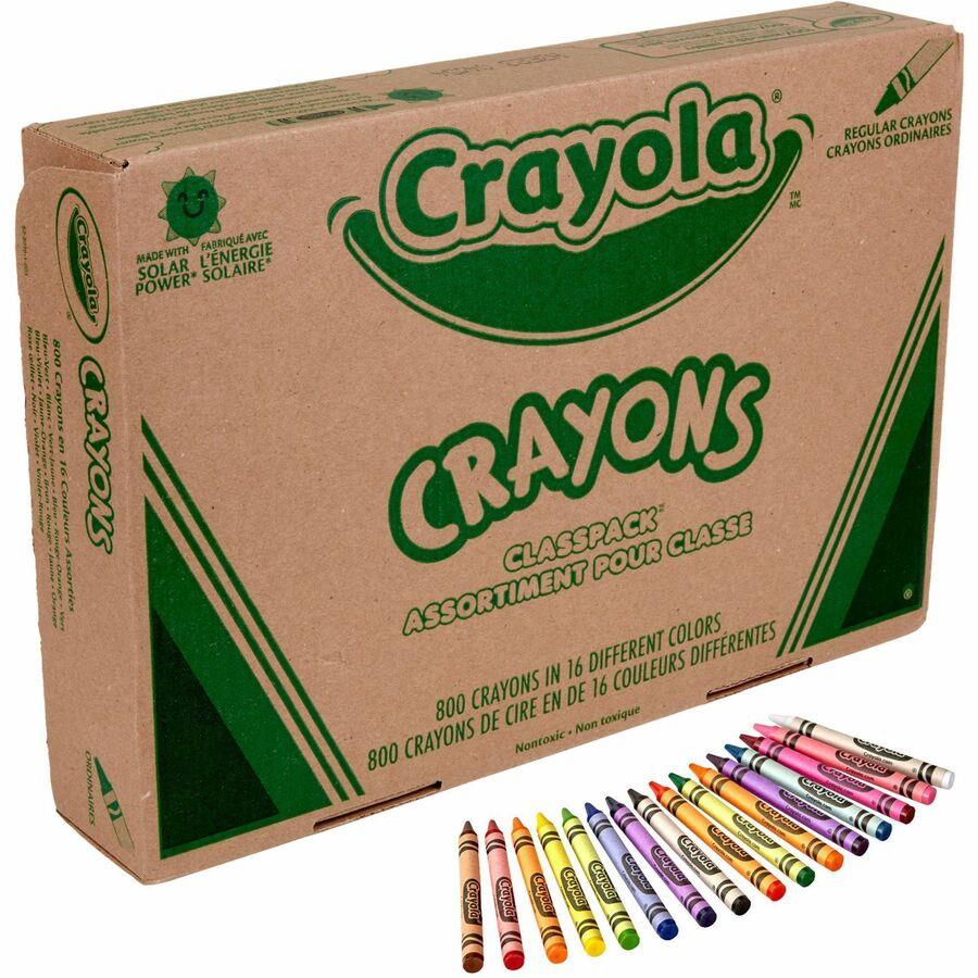 Crayola Large Crayons, Black, 12/Box