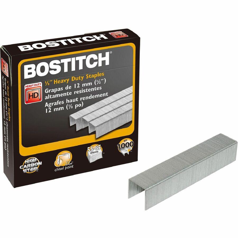 BOSTITCH B8 PowerCrown Premium Staples, 1/4 Leg Length, 5000 per Box