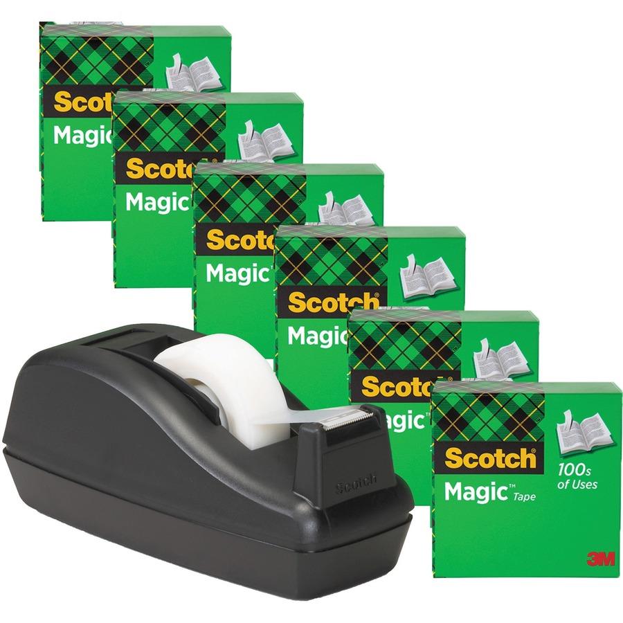 Scotch 3/4W Magic Tape - 27.78 yd Length x 0.75 Width MMM810C40BK, MMM  810C40BK - Office Supply Hut