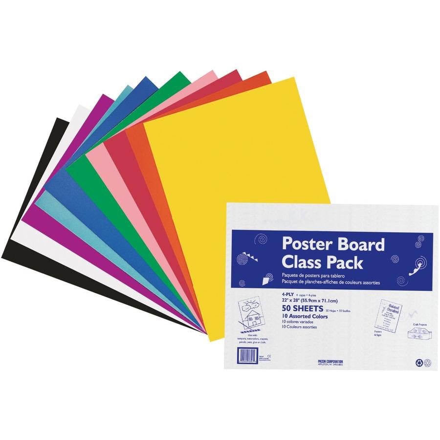 Pacon Presentation Boards - 36 Height x 48 Width - Black Surface -  Tri-fold - 24 / Carton - ICC Business Products