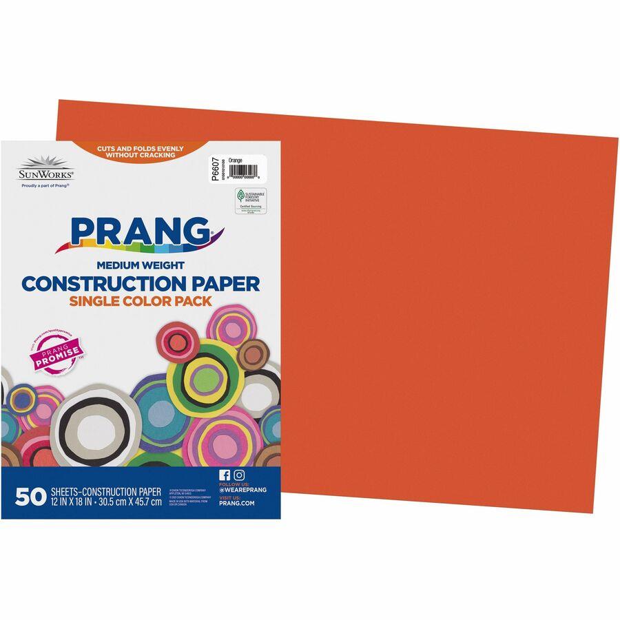 SunWorks Construction Paper 9 x 12 Yellow Pack Of 50 - Office Depot