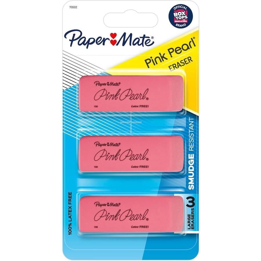Pentel Hi Polymer Erasers White Pack Of 4 - Office Depot