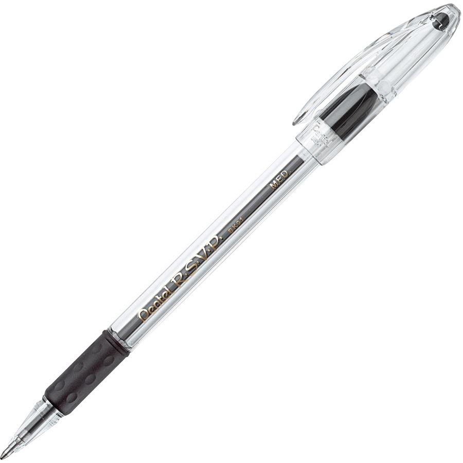 Better Ballpoint Pen, Stick, Medium 1 mm, Black Ink, Smoke Barrel