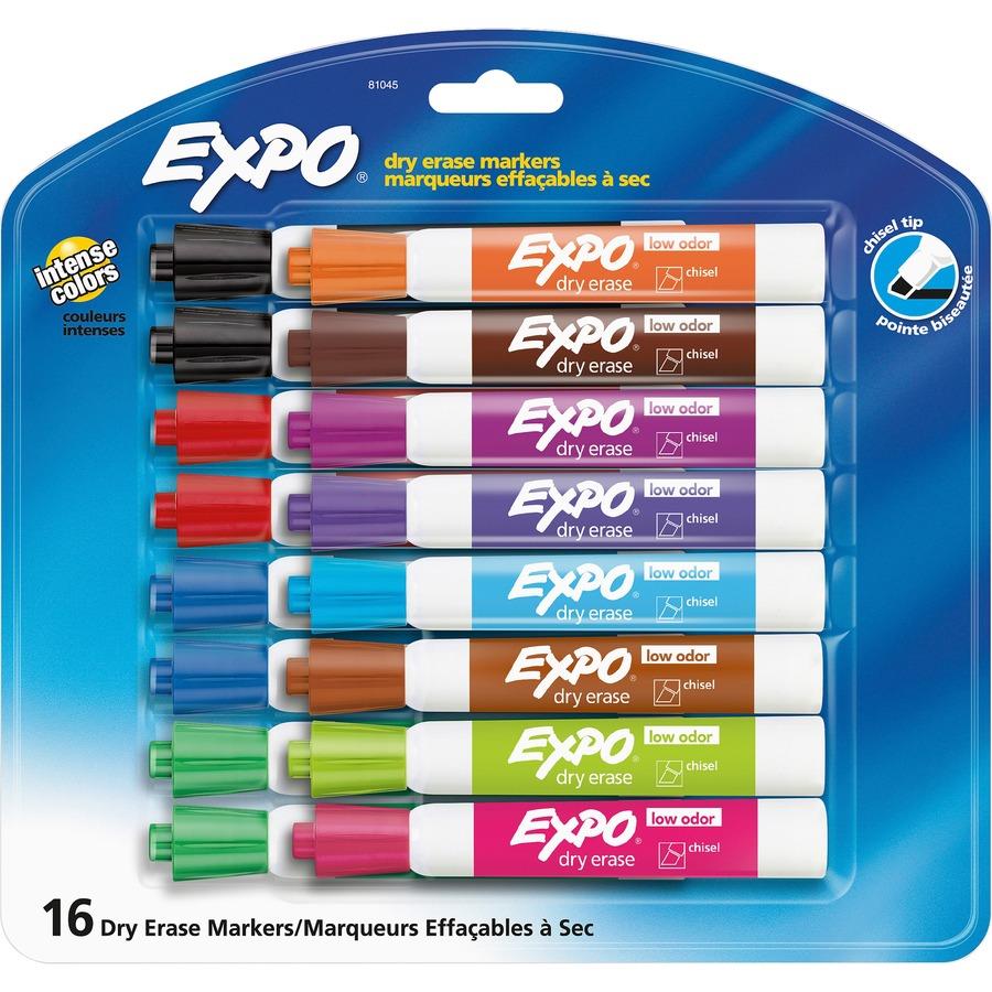 12 Pack Premium Glass Board Dry-Erase Markers Bullet Tip Assorted Colors Quartet