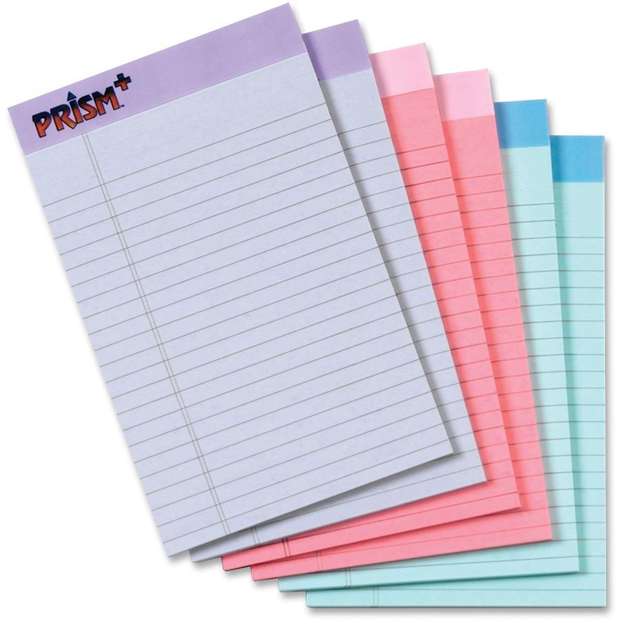 Tops The Legal Pad Ruled Perforated Pads, 5 x 8, Canary, 50 Sheets