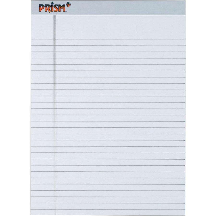 TOPS The Legal Pad Writing Pads, Glue Top, 8-1/2 x 11, Legal Rule, 50  Sheets, 12 Pack