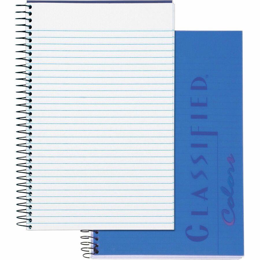 TOPS Classified Business Notebooks - 100 Sheets - 20 lb Basis Weight - 5  1/2