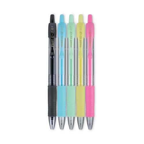 G2 Pastel Gel Pen, Retractable, Fine 0.7 mm, Assorted Pastel Ink and