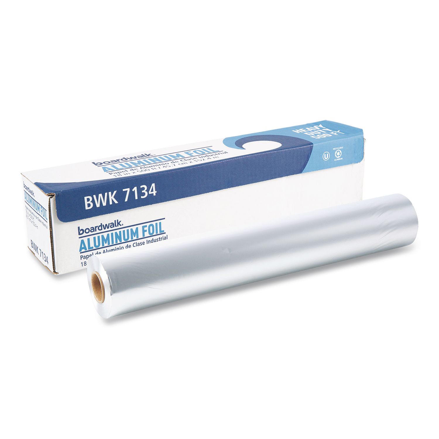 Extra Heavy Duty 18 in. x 500 ft. Aluminum Foil Roll Box BWK 7134