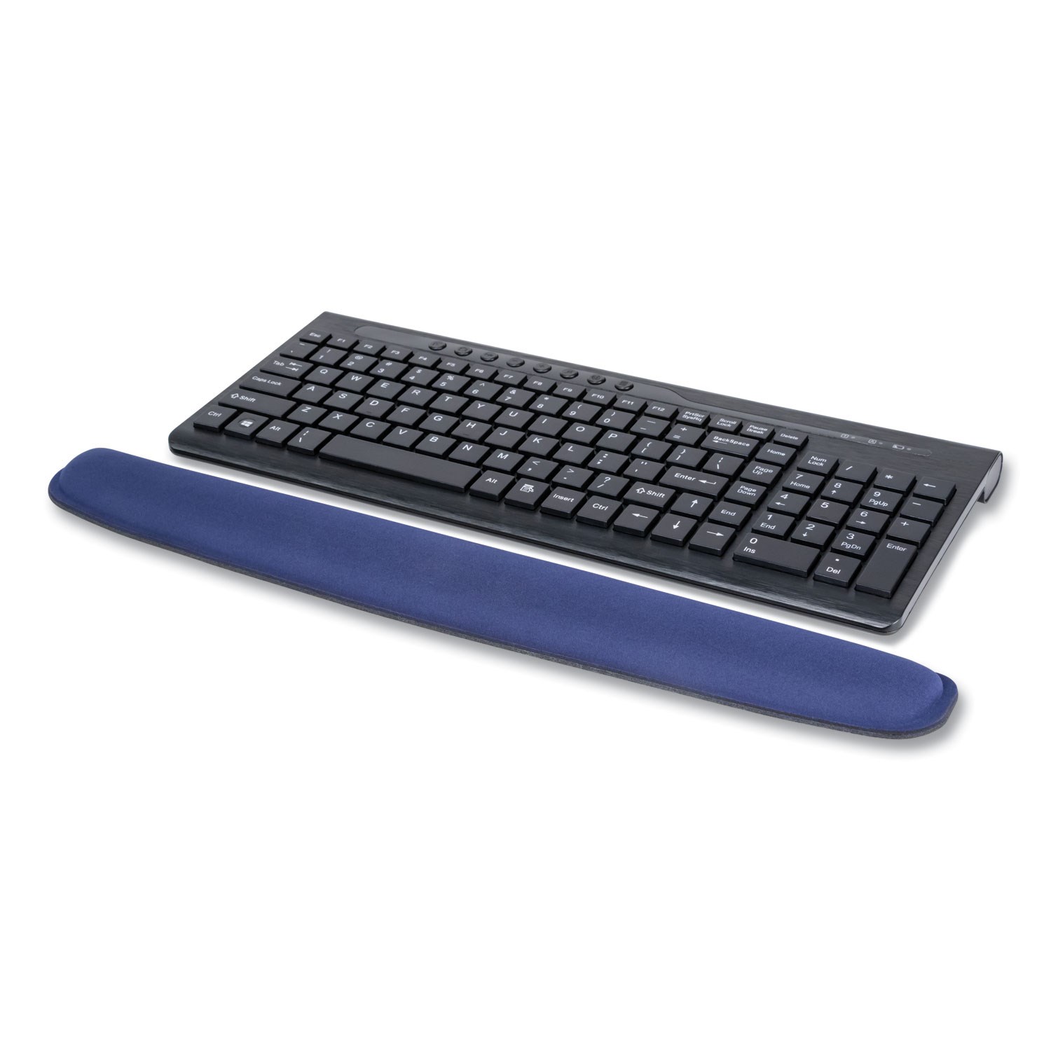 Memory Foam Wrist Rests, 2 7/8" x 18" x 1, Blue Round Eye Supply
