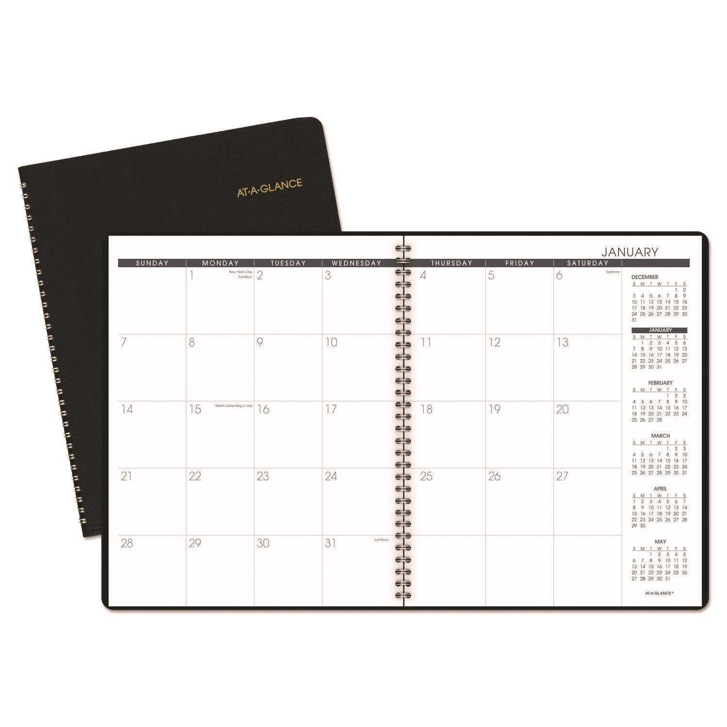 Monthly Planner, 11 x 9, Winestone Cover, 15-Month (Jan to Mar): 2024 to 2025