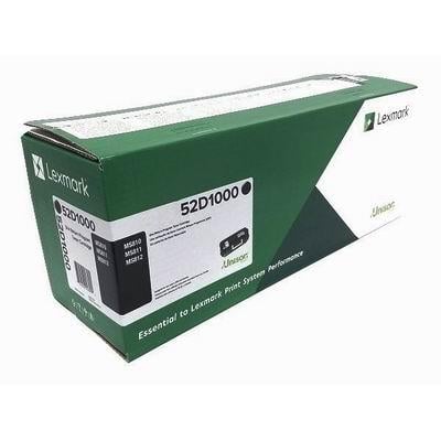 52D1000 (LEX-521)Toner, 6000 Page-Yield, Black LEX52D1000