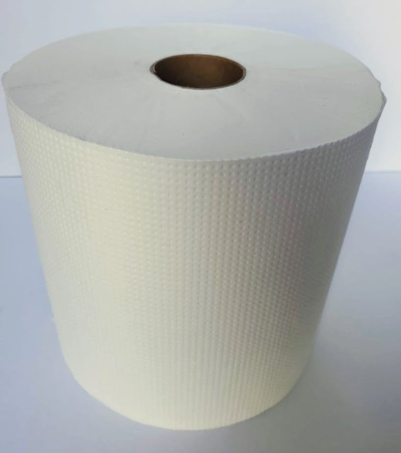 "Imperial" Hardwound Roll Towels, White (6rolls x 800ft./Case) P-800B-6