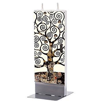 Tree of Life in Black and White Flatyz Flat Candle - 2.4" x 0.4" x 5.9" (Each) flat-tree-17K105