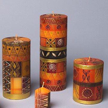 ' Valentines Design ' Kapula Fair Trade South African Love Heart Candles 