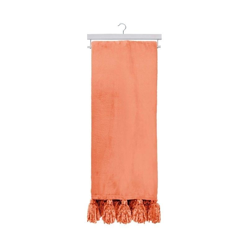 Woven Throw Blankets - Luxury Throws And Blankets - Orange Throw –  Homelosophy