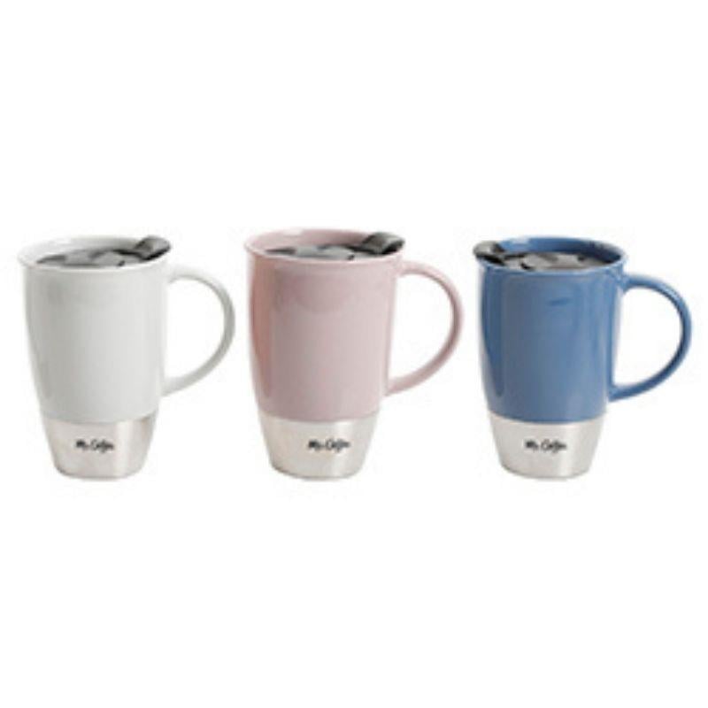 Mr. Coffee Java Quest 4 Piece 23 oz Stainless Steel Tumbler Set with Lids  and Straws in Assorted Colors