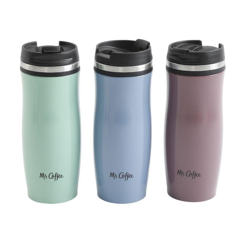 Mr. Coffee 23oz Stainless Steel Thermal Travel Bottle in Leatherette
