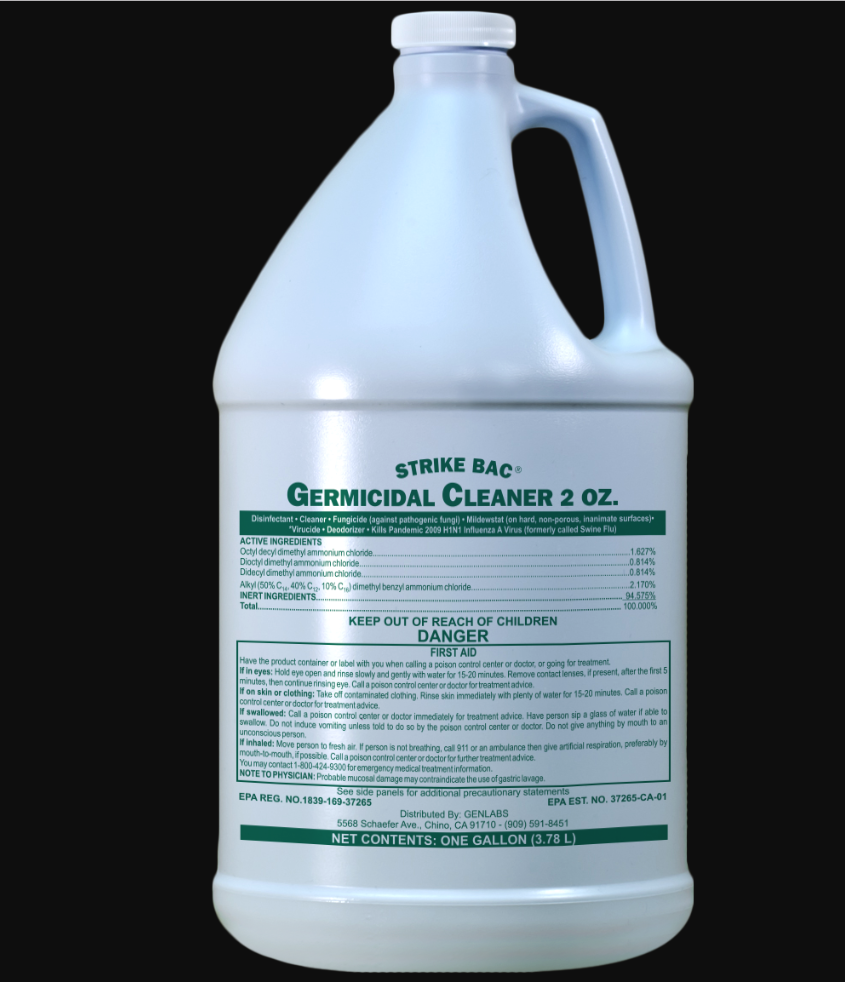 STRIKEBAC NEUTRAL CLEANER 2OZ DISINFECTANT FLORAL FRAGANCE American