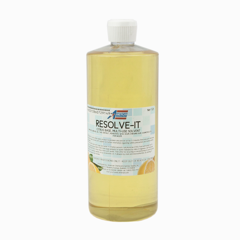 RESOLV IT GUM/ADHESIVE REMOVER LIQUID American Sanitary Supply Co. Inc
