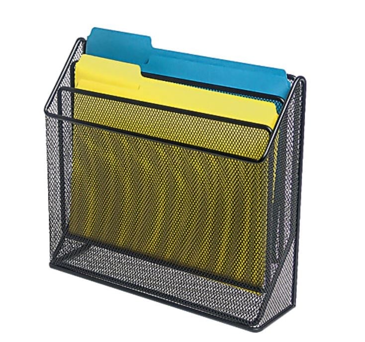 Brenton Studio Black Mesh 3-Tier Organizer - ASE Direct