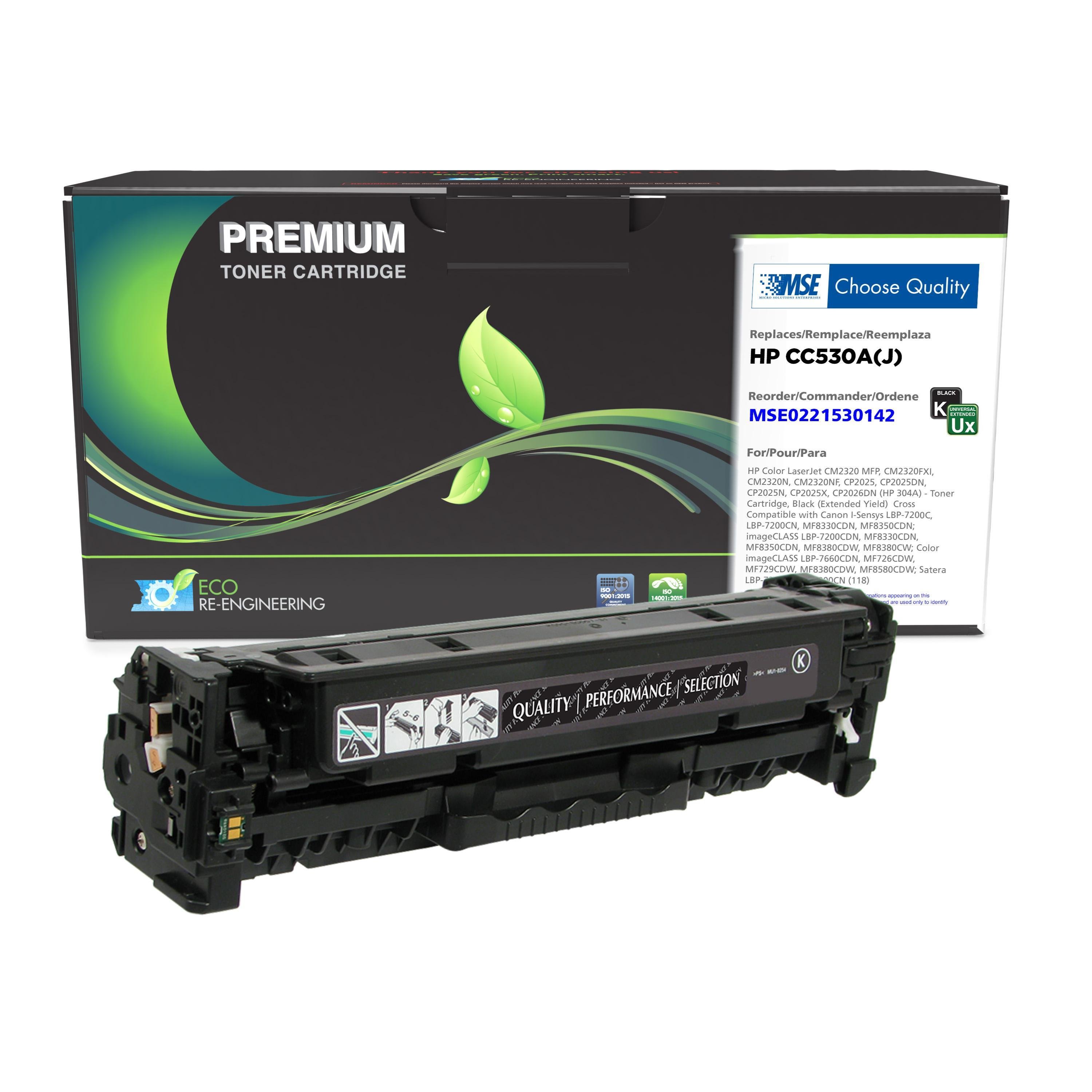 Sprog Unravel Nordamerika MSE Remanufactured Extended Yield Black Toner Cartridge for HP CC530A (HP  304A) - ASE Direct