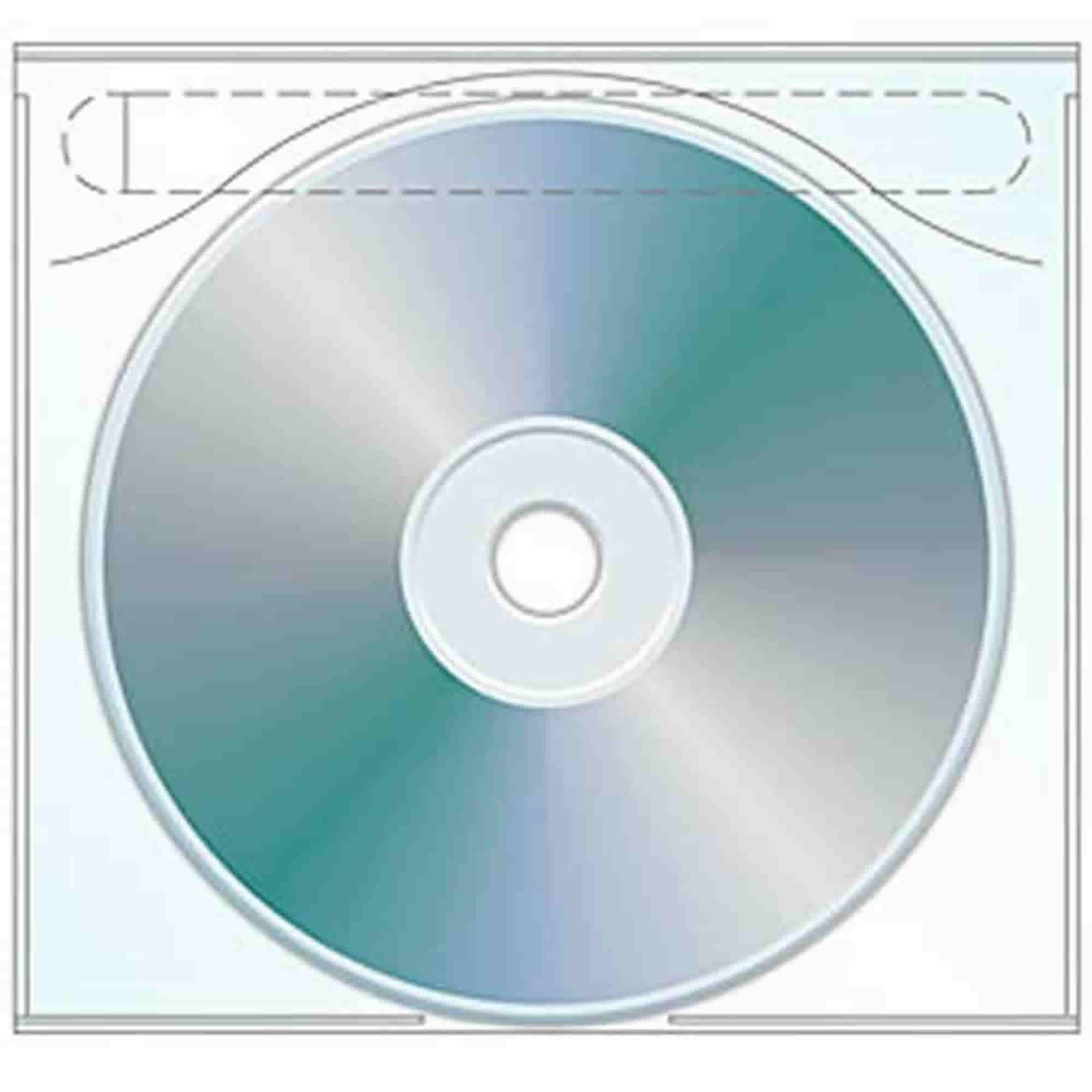 27094 SECURE ADHESIVE CD SLEEVE 100/Pack Bluebird Office Supplies