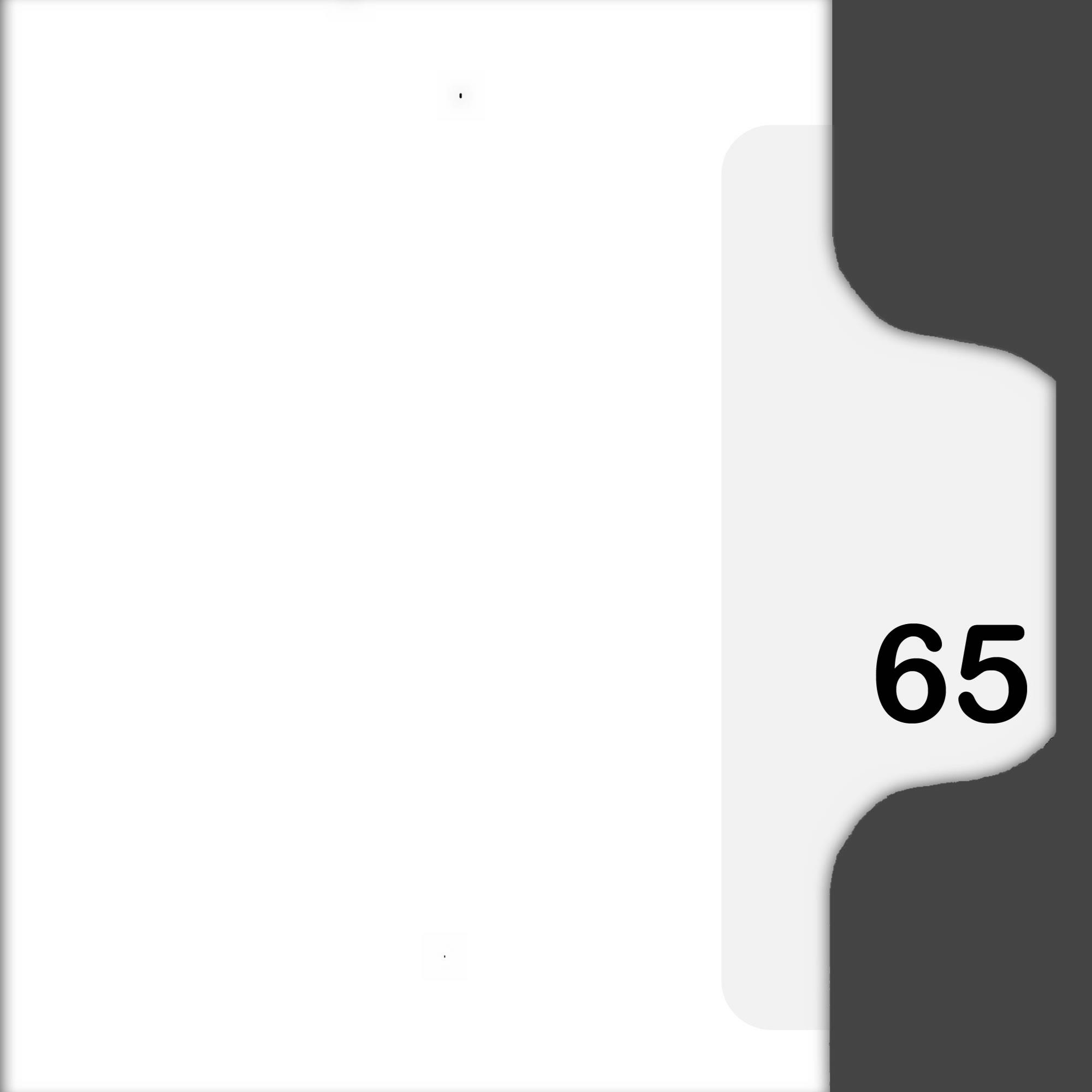 Side Number Tab Divider, AveryStyle, Title 65, 8 1/2" x 11", White