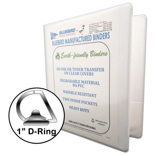2 Binder, Slant D-Ring, Spine Label Holder, Black, Letter Size, Recycled,  12 Each Per Carton - Bluebird Office Supplies
