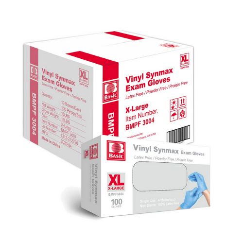 XL Powder Free SunnyCare® 1000 Synthetic Vinyl Gloves Non Latex Nitrile Exam 