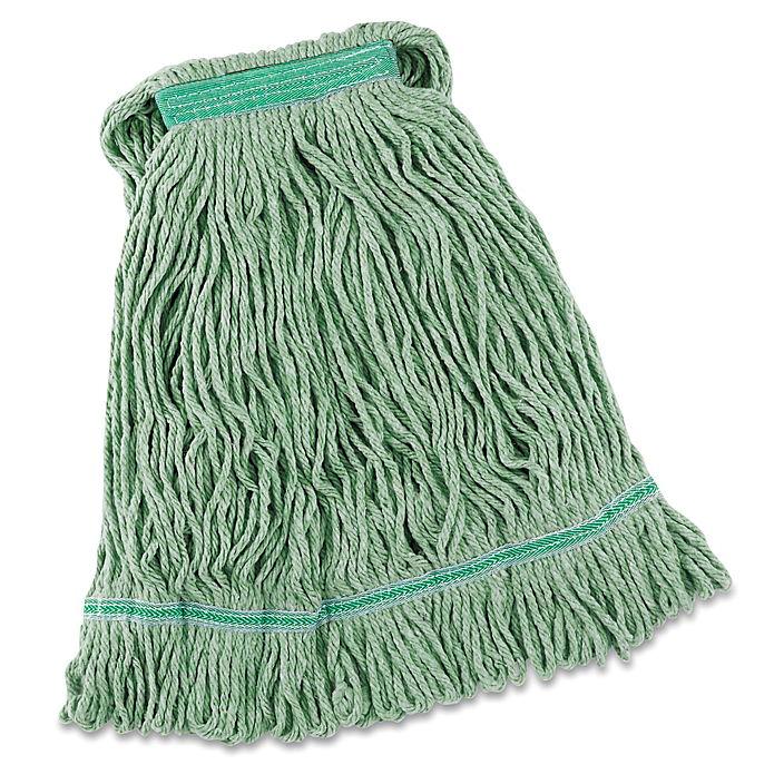 Large Looped Mop Head, Green - Buy Janitorial Direct