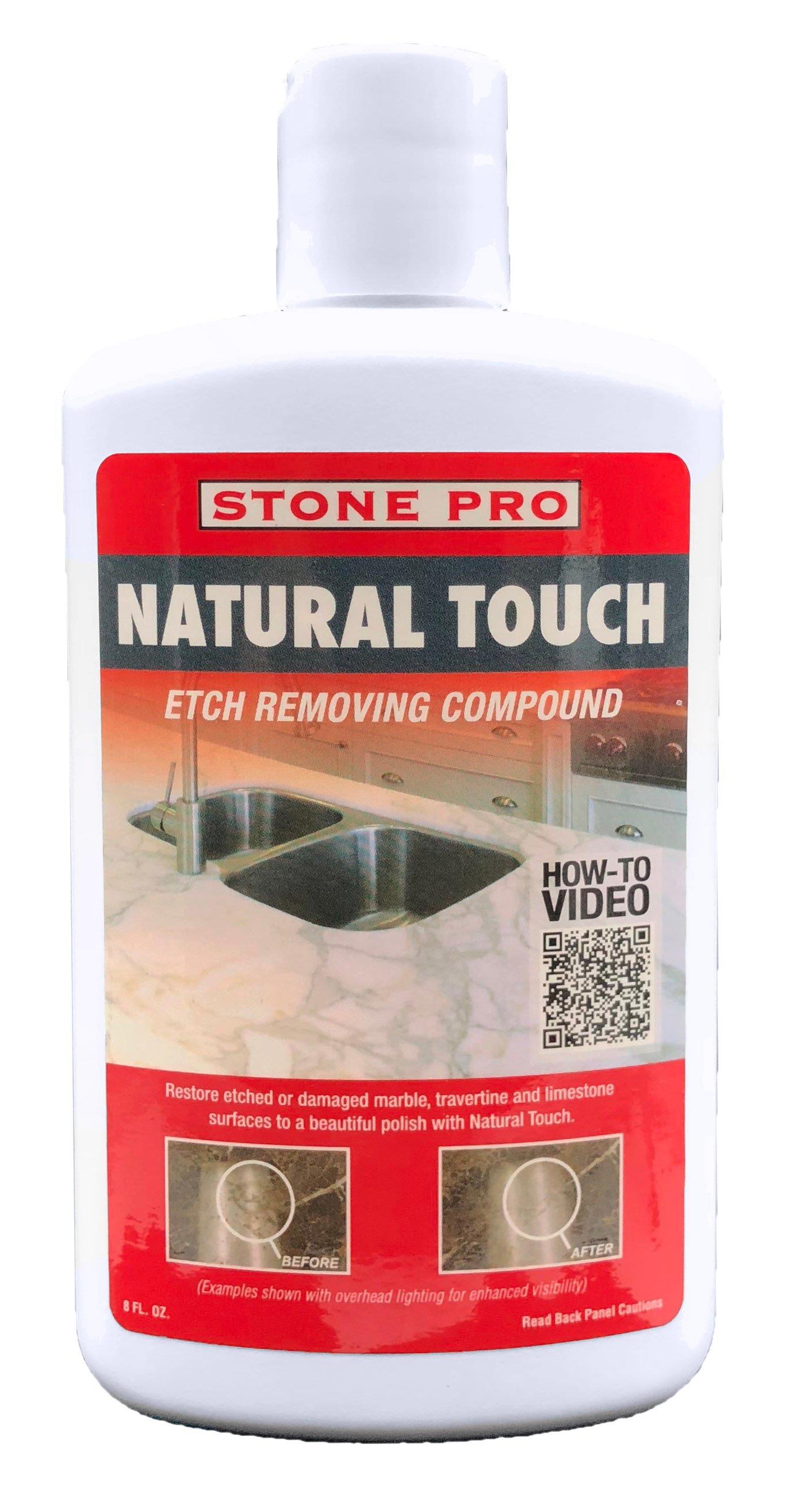Stone Pro Natural Touch Etch Remover & Polishing Compound 8 oz
