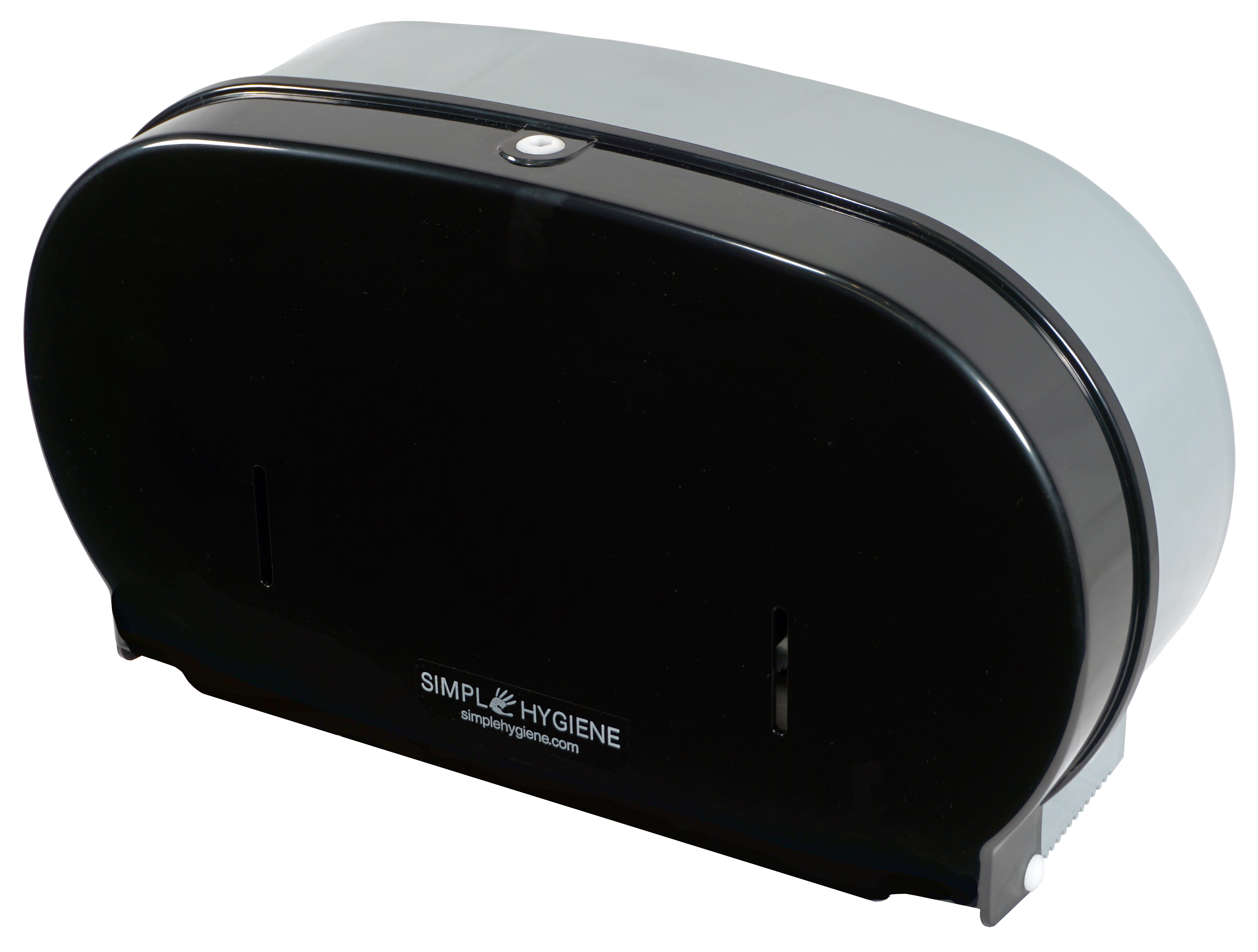 Clean Tek Professional Black Plastic Standard Toilet Paper Dispenser